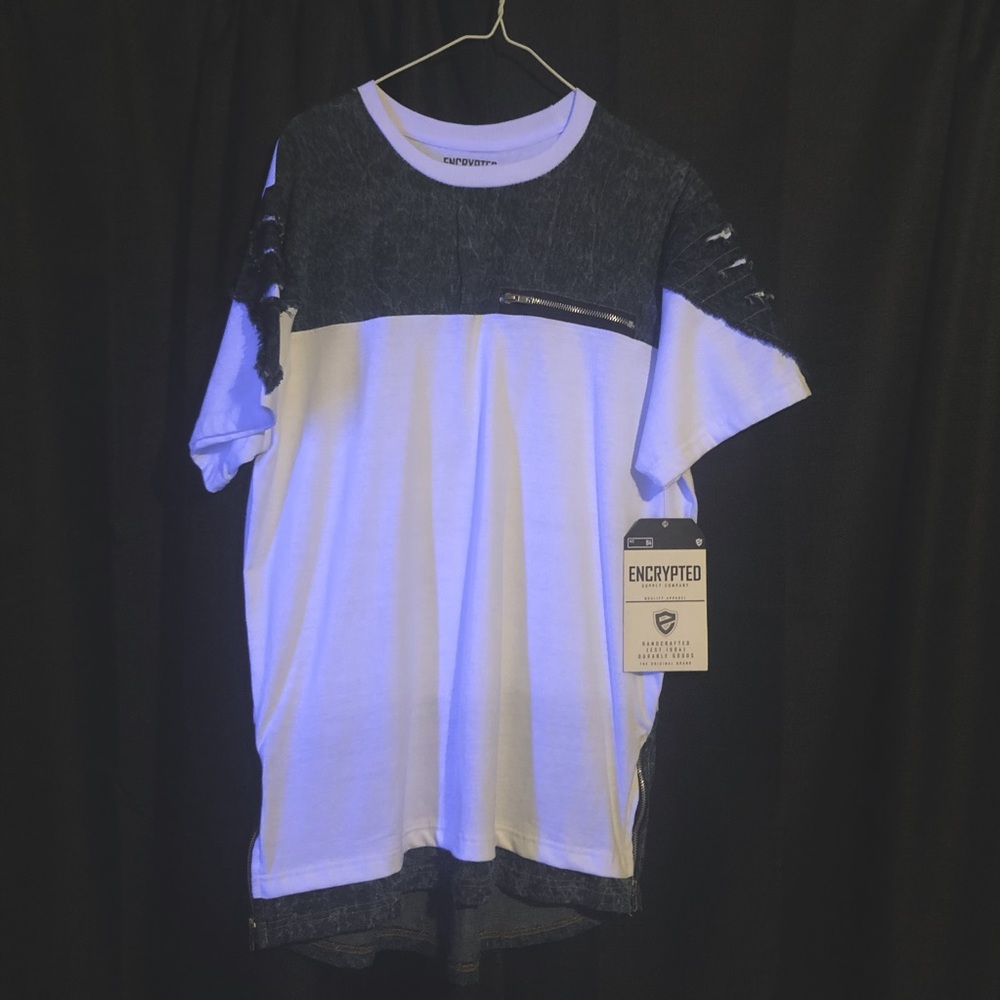 Men Encrypted Streetwear Shirt